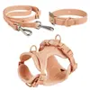 Collar de Perro de PVC Cuerda de Tracción para la Cintura Correa para el Pecho de Mascota Traje Transfronterizo Impermeable a Prueba de Suciedad Correa para Perro Envoltura Adhesiva Anti-mordeduras