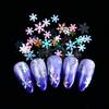 Arte de uñas transfronterizo 3 Navidad 12 rejillas escamas de copo de nieve láser embotelladas magia de uñas de invierno color tendencia lentejuelas