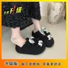 Lindas Pantuflas de Felpa de Algodón con Lazo de Dibujos Animados para Mujer, Nuevo Estilo Invierno 2026, Pantuflas Cerradas Versátiles Ultra-Cómodas