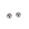 Fabricante en stock pulsera de cuentas de medio agujero de acero inoxidable cierre de collar cuentas accesorios de joyería cuentas decorativas de cola perforada