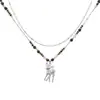 Nuevo Collar con Colgante de Flor de Ciruelo China, Ojo de Tigre y Ciervo, Lujo Ligero, Diseño de Nicho, Cordón Hecho a Mano, Accesorio de Moda Versátil para Mujeres