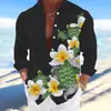 AliExpress Transfronterizo Ola Retro Estampado 3D Camisa de Manga Corta para Hombre Camisa Hawaiana Moda Casual Hombre