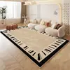 Tapete Transfronteiriço Jit para Sala de Estar, Capa de Sofá de Veludo Cristal Estilo Creme, Cobertura Completa de Área Grande, Tapete de Chão Doméstico Resistente à Sujeira para Quarto