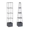 Vasos de Jardim Externos com Rega Automática, Treliça para Tomates, Vasos de Escalada para Plantas de Interior, Vasos de Escalada para Varanda