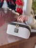 Bolsa de Cosméticos, Retro, Lujo Ligero, Bolsa de Almacenamiento Simple de Lona para Llevar en la Mano, Gran Capacidad, Sensación de Alta Gama, Neceser para Productos de Cuidado de la Piel, Versátil