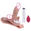 Brinquedo Sexual Adulto Sxxy Dildo Artificial para Mulheres Usarem Sólido Borrifável à Água à Prova d'Água Brinquedo de Silicone Calças de Couro