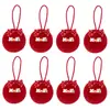 2026 Natal Bolas Coloridas de Pelo Falso de Coelho DIY Enfeites de Decoração para Árvore de Natal Feriado Bola de Pelúcia Transfronteiriça Novo Produto