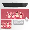 Mouse Pad de Urso Morango Desenho Animado Anime Mat Grande Matéria-Prima de Alta Qualidade Mouse Pad Tapete para Mesa de Computador