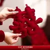 Decoração de quarto de casamento almofadas de sofá de cabeceira travesseiro de dupla felicidade de casamento bonecos vermelhos festivos para pressionar a cama atacado de suprimentos de casamento