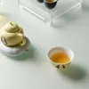 Rinyu Guisong Cultural y Creativo Lindo Perrito Dormilón Set de Té Kung Fu Vajilla de Té de Alta Gama Regalo de Inauguración de Casa Regalo para Mejor Amigo