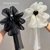 Grampo de Cabelo de Rede Popular Transfronteiriço com Laço Grande para Meio Preso no Cabelo, Presilha de Tubarão na Parte de Trás da Cabeça, Acessório de Cabelo Doce e de Alta Qualidade