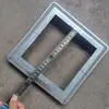 Cubierta Decorativa Cuadrada de Hierro Galvanizado para Poste de Barandilla de Escalera Tapa Fea para Pie de Poste Accesorios para Barandilla