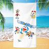 Toalla de Baño de Microfibra para Adulto Doraemon de Dibujos Animados Personalizada para Baño, Natación, Viaje, Portátil, Playa, Deportes
