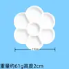 Paleta de plástico de arte transfronteiriça pequena paleta de flor de ameixa paleta de pés pequenos 6 furos 10 furos paleta redonda