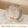 Prato de Osso Transparente com Padrão de Geleira, Prato de Lixo de Mesa Luxuoso de Grau Alimentício para Casa, Prato Durável para Lanches e Frutas para Sala de Estar