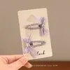 Acessórios de Cabelo Coreanos Presilhas de Cabelo Estilo Ins Laço Preto Presilha para Franja Presilha BB Oca para Crianças Presente para o Dia das Crianças