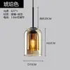 Lustre de Vidro Minimalista Moderno Nórdico para Restaurante Lustre de Cabeceira para Quarto Bar Sala de Jantar Mesa de Jantar Lâmpada de Três Cabeças
