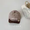 Gorra de Béisbol a Cuadros Suave para Niños y Niñas Pequeños, Gorro Delgado con Protección Solar para Primavera, Verano y Otoño