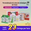 Fabricante de caixa de embalagem de frutas à prova d'água na moda PP cor caixa de plástico de cálcio pedra de plástico refrigerado caixa de presente de frutas e vegetais de papelão ondulado