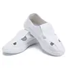 Zapatos Antiestáticos de PU Engrosado con Suela Blanda, Transpirables con Cuatro Agujeros, Cómodos, Libres de Polvo, Resistentes a Olores, Unisex, para Protección en Taller y Fábrica
