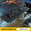 Tablero de extensión de escritorio de fibra de carbono, soporte de brazo plegable, soporte para teclado y borde de mesa extendido para salas de juegos