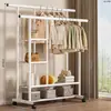 Perchero de pie para el hogar, dormitorio, balcón, dormitorio, tendedero simple, poste único, barra de secado interior