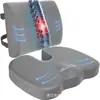 Almofada de carro Amazon transfronteiriça espuma de memória almofada de cadeira ergonômica de escritório almofada para quadril almofada almofada de cadeira lento para trás