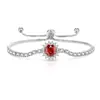 Pulsera de Girasol con Piedras Preciosas de Colores de Venta Caliente en Tiktok con Diamante de Alto Carbono Ultra Brillante Corte Rosa Joyería, Dropshipping Transfronterizo Transmitido en Vivo