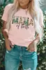 E-commerce Transfronteiriço Amazon Nova Camiseta Feminina Estampada Glitter&Sujeira Mãe de Ambos