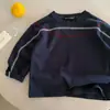 Camiseta de Contraste para Niños Camiseta Simple para Hombres Primavera 2026 Nuevo Top de Algodón para Niños Pequeños Camiseta Base Trendy para Bebé Elegante para Mujeres
