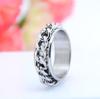 Venta al por mayor caliente de fábrica anillo de acero inoxidable con cadena móvil personalizada todo a juego no convencional Venta caliente AliExpress