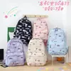 Mochila de gran capacidad para niña de primaria y secundaria, mochila con estampado, bolsa tipo estuche para lápices para niño, color liso, comercio exterior transfronterizo
