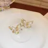 Pequeño Pasador de Mariposa con Pedrería para Flequillo, Estilo Ultra-Hada, para Cabello Suelto en la Frente y el Lado, Exquisito Accesorio para el Cabello para Mujeres