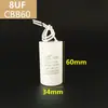 Condensador de Arranque para Bomba Sumergible Dispositivo de Inmersión en Agua-Aceite Totalmente Sellado Bomba Sumergible para Pozos Profundos de Inmersión en Aceite 450V 20/25/30/35/40Uf