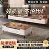Mesa de centro y mueble de TV de pie, nuevo modelo 2026, moderno y simple, adecuado para salas de estar grandes y pequeñas, completamente ensamblado, gran capacidad