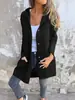 Tiktok Amazon Exportación Transfronteriza Otoño e Invierno Talla Grande Color Sólido Chaqueta con Capucha Engrosada Botones de un Solo Botón Top para Mujer