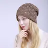Chapéu Pulôver de Lã Plissada com Forro de Lã Novo Estilo Europeu e Americano para Homens e Mulheres, Gorro Slouchy de Lã Tricotada com Padrão Ondulado para Outono e Inverno, Proteção para Orelhas e à Prova de Frio