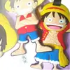 Personalizado una pieza Lufu Luffy cubierta de tarjeta etiqueta de equipaje pegamento flexible tarjeta de identificación de embarque consignación nombre de maleta marca