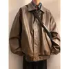Jaqueta legal estilo high street americano transfronteiriça, novo casaco casual de nicho vintage moderno para primavera e outono