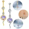Gabe Moda Transfronteriza Europea y Americana Estilo de Chica Trendy Diseño de Animal con Forma de Corazón Piercing para Ombligo Joyería