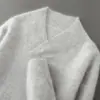 Suéteres de Punto para Hombre Suéteres Verde Cuello Frutal Pulóver Casual de Negocios Camiseta Base de Lana Venta al por Mayor Punto de Cachemira Otoño e Invierno