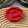 Plato Dividido Simulado, Plato de Grano, Plato de Dulces, Juguete de Comida en Miniatura, Plato Pequeño DIY para Casa de Muñecas, Accesorios de Contenedor Vacío