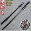 Novo modelo de faca samurai de 1 m Comic-Con adereços de desempenho faca de simulação Lâmina preta ABS Material Black Dragon Samurai Knife