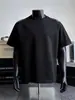 Camiseta de Manga Corta de Dos Piezas Falsas de Marca de Moda Estilo Americano para Hombre, Verano Holgada Versátil Casual Versión Coreana Camiseta de Media Manga