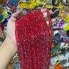 Contas pontiagudas de 4MM contas de vidro de cristal contas de furo reto cristal DIY pulseira colar brincos acessórios de cabelo acessórios