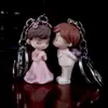 Día de San Valentín Chino Regalo para Pareja Llavero Lindo Dibujo Animado Niños y Niñas Abs Llavero Creativo Diseño Estilo Coreano