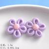 Nueva flor hueca de cinco pétalos de dibujos animados hecha a mano DIY crema gel accesorios para el cabello funda de teléfono taza accesorios de resina al por mayor