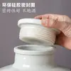 Jarra de Cerâmica Jingdezhen para Vinho 10/20/30/50kg Porcelana Azul e Branca Jarra de Vinho Jarra de Vinho Doméstica Selada Adega Garrafa de Vinho