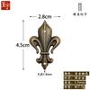 Adesivos de Canto de Metal Peças Decorativas de Liga de Zinco Adesivos de Canto para Caixas de Madeira Peças de Metal Acessórios para Móveis DIY Cantoneiras