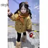 ¡Envía una bufanda! ¡Elfo del Bosque! Ropa Exterior de Lana Estilo Coreano Original para Bebés Niñas, Chaqueta Acolchada y Engrosada